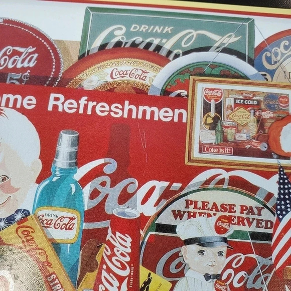1996 Through the Years, II Large Tin Coca Cola Tray Coca Cola 90s Vintage 66 - Picture 6 of 10